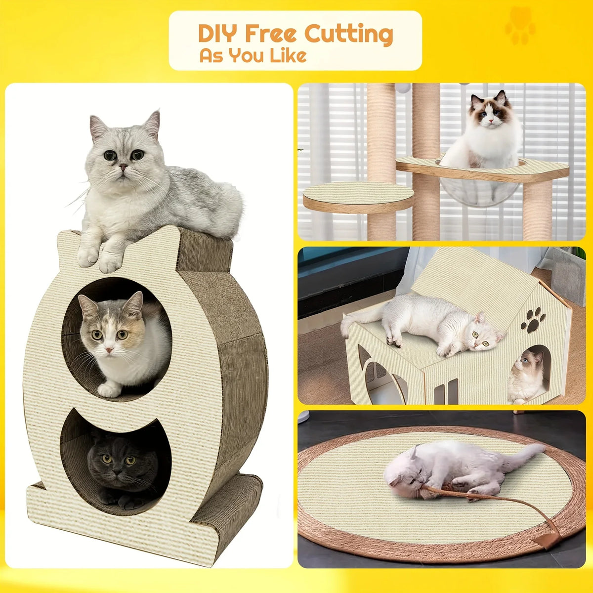 Trimmable Corner & Wall Scratch Mat