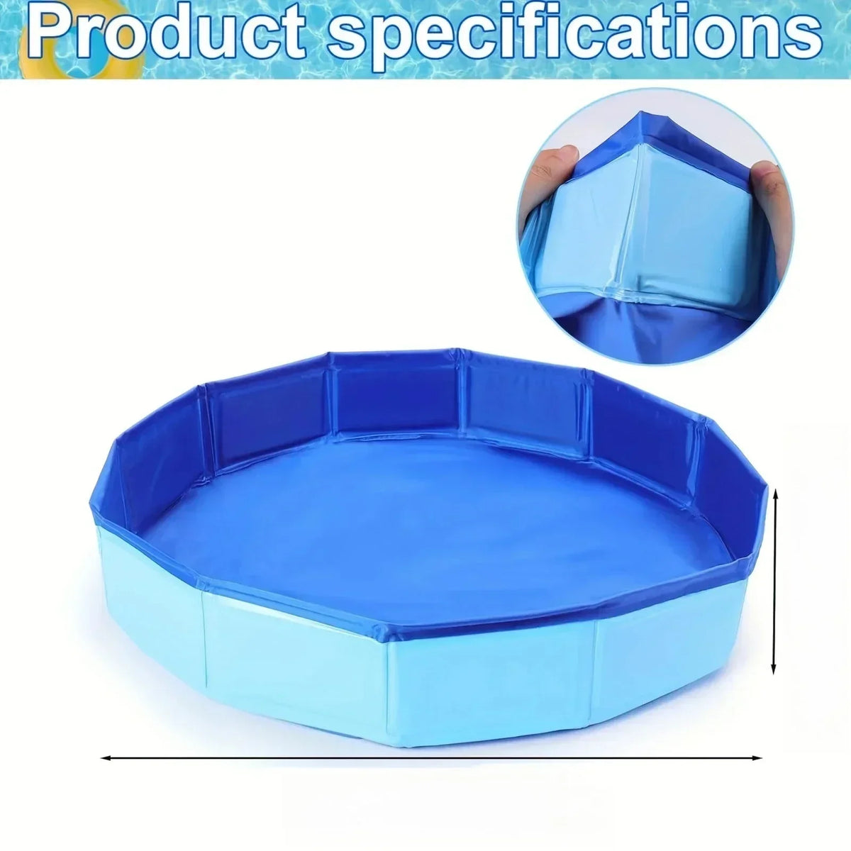 Foldable Dog Paddling Pool