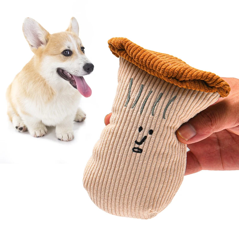 Squeaky Veggie Plush Toy