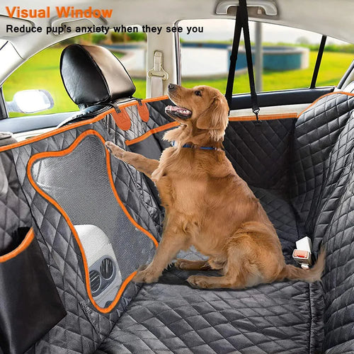 Back Seat Cover with Mesh Window