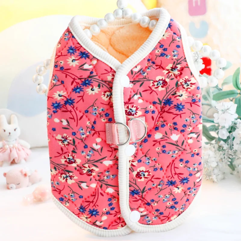 Floral Fleece Overalls