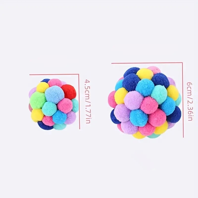 Woolly Bell Balls on Elastic