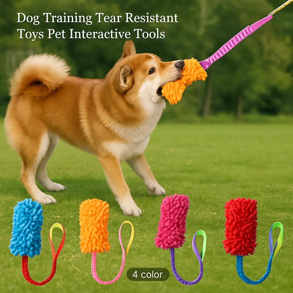 Plush Tug Toy with Rope Handle