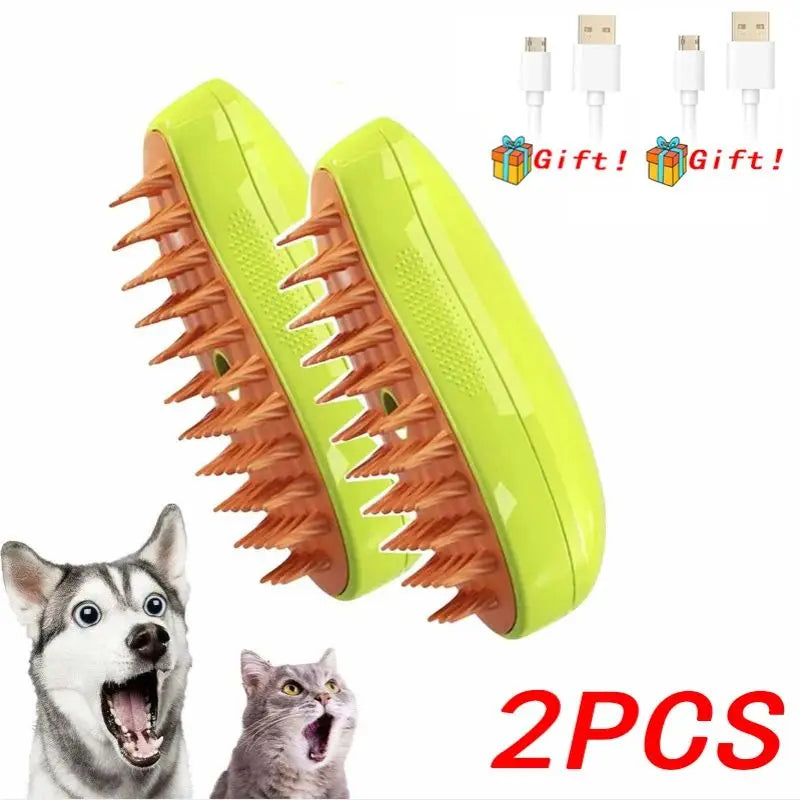 3-in-1 Steam Grooming Brush