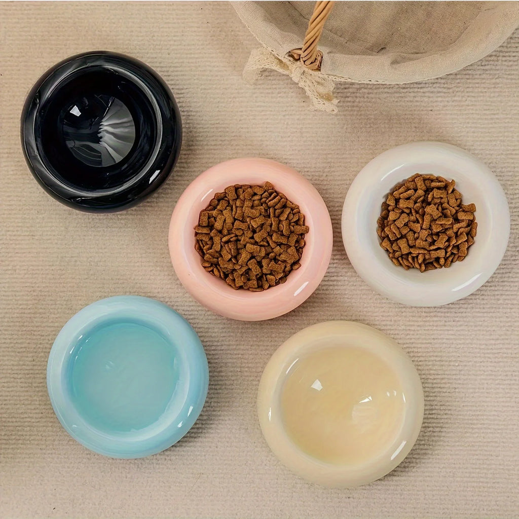 Ceramic Donut Cat Bowl