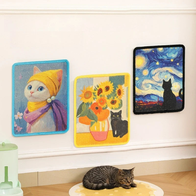 Wall-Mounted Fabric Scratching Post