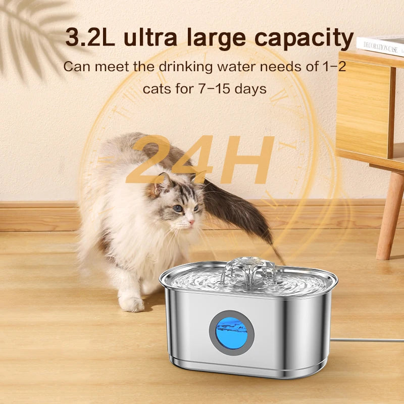 Large Stainless Fountain (2.2L–4L)