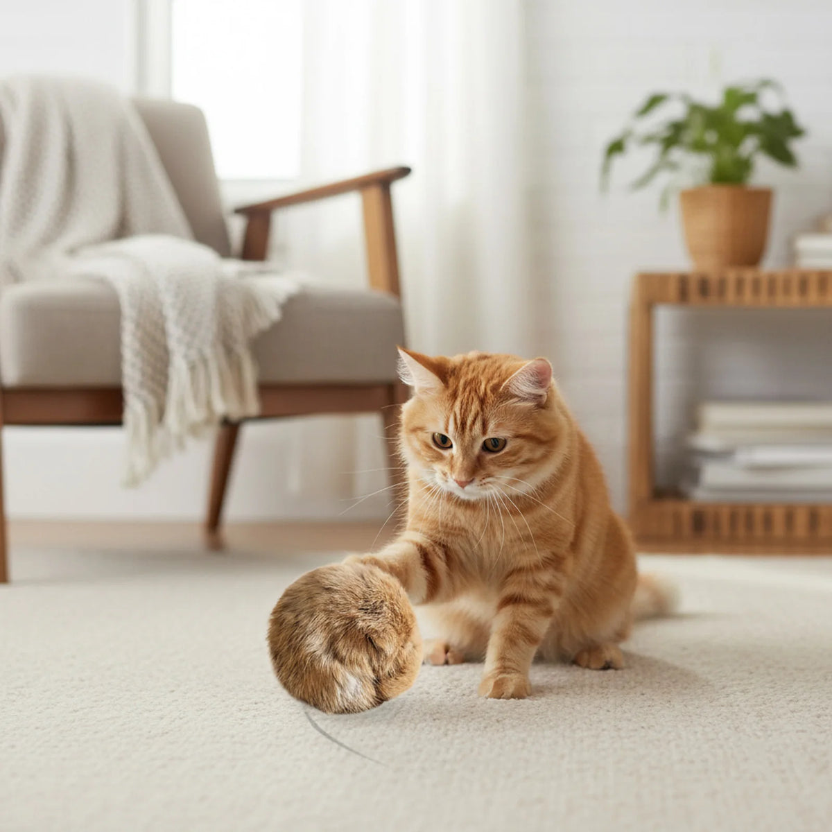 Fluffy Catnip Fur Balls