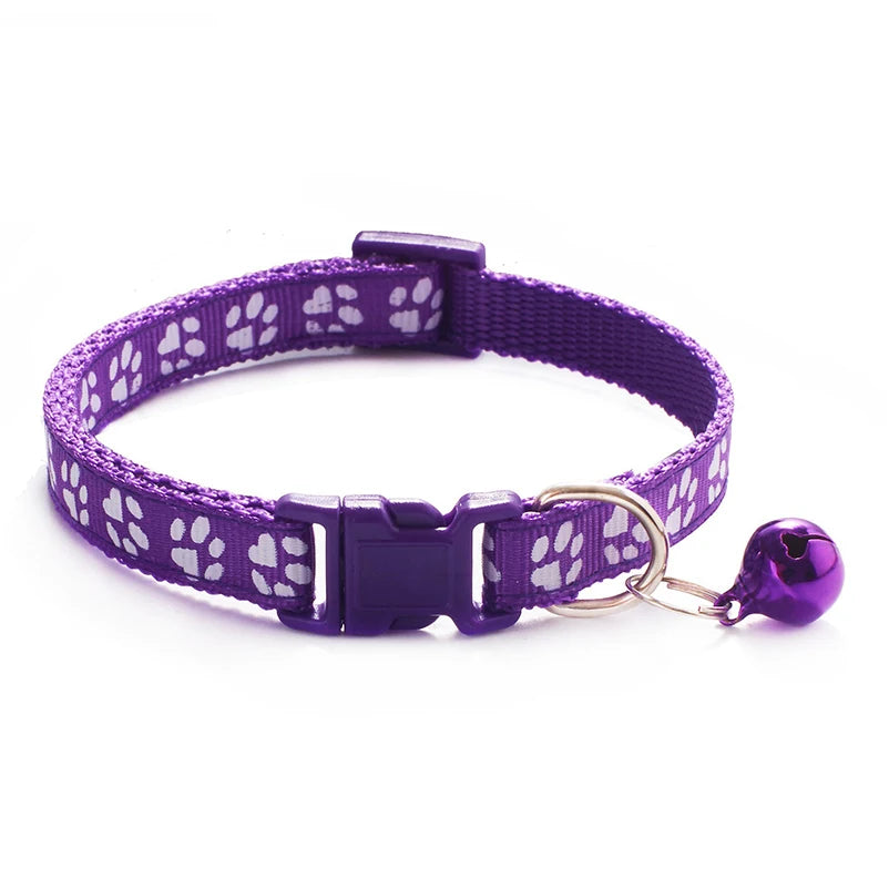 Patterned Cat Collar with Bell