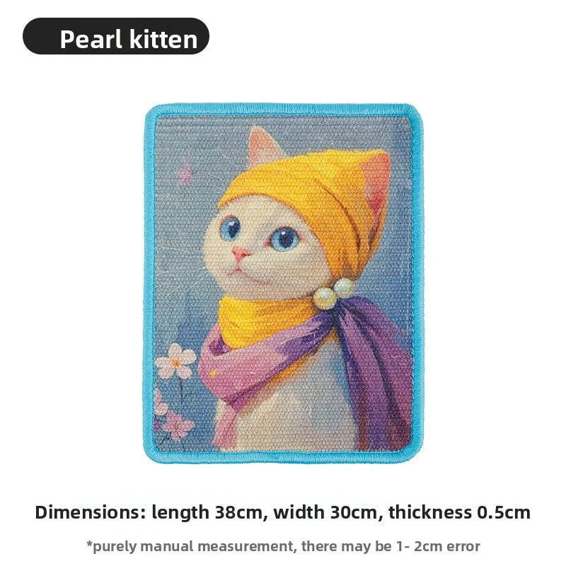 Wall-Mounted Fabric Scratching Post