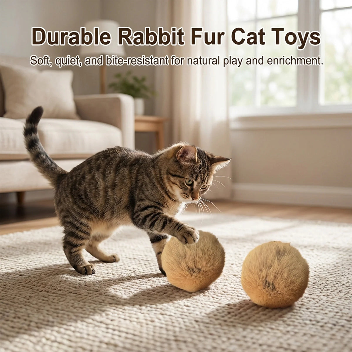 Fluffy Catnip Fur Balls