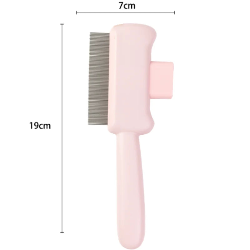 One-Button Self-Cleaning Comb