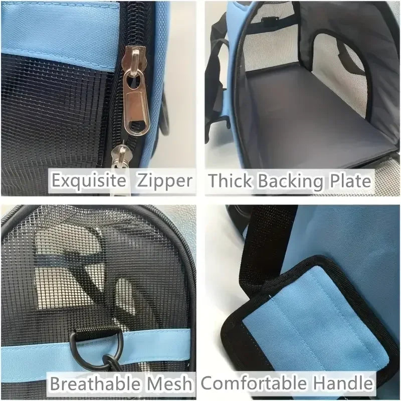Foldable Mesh Cat Carrier