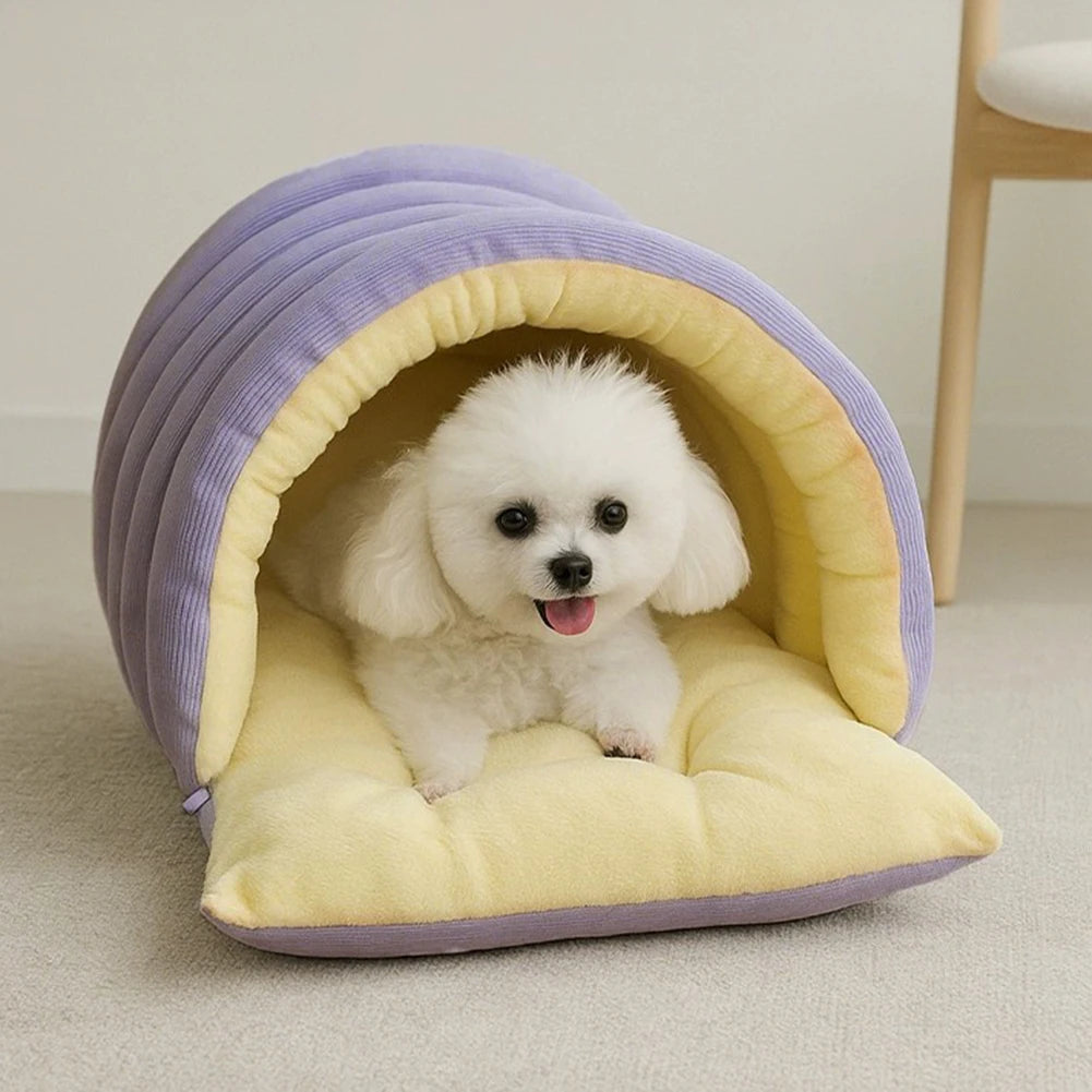 Winter Plush Cat House