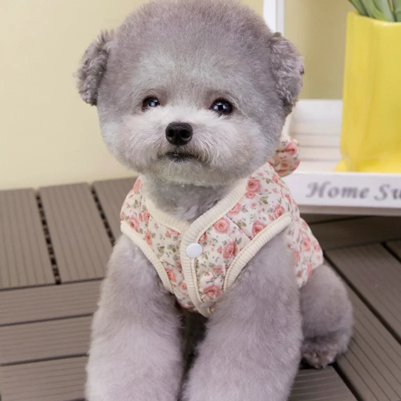 Floral Fleece Overalls