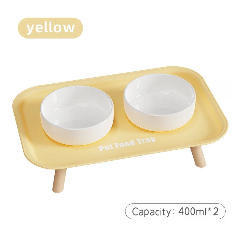 Colourful Double Bowl Stand