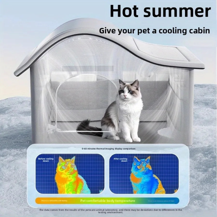 Four-Season Cooling Pet House