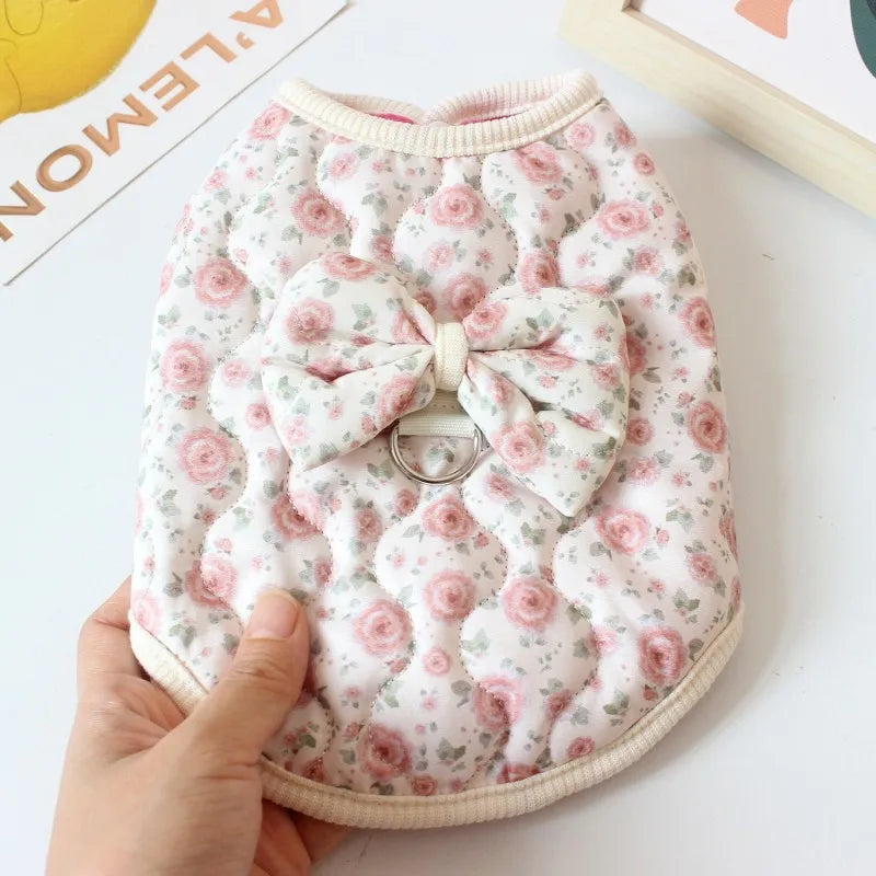 Floral Fleece Overalls