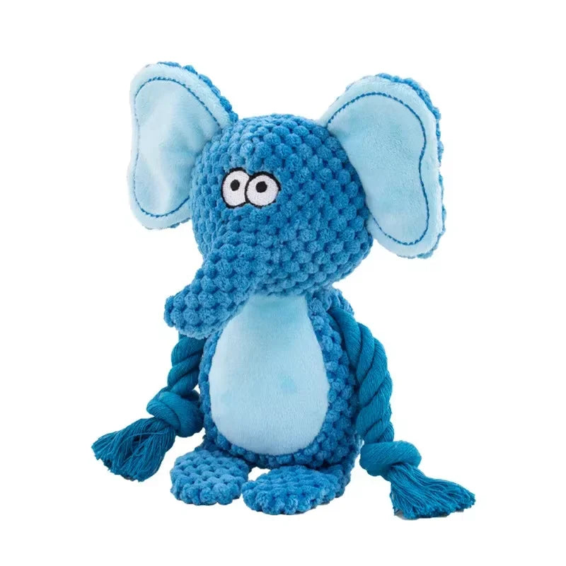 Squeaky Plush Bone Toy