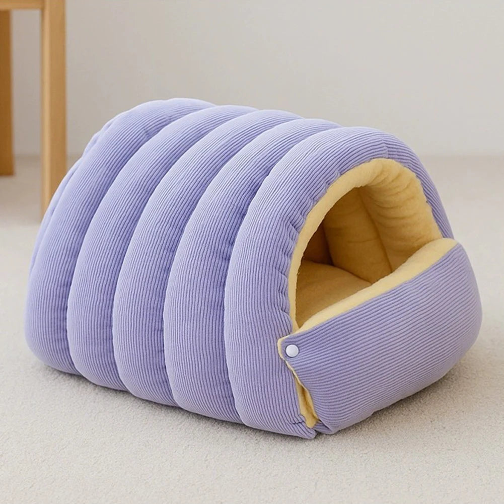 Winter Plush Cat House
