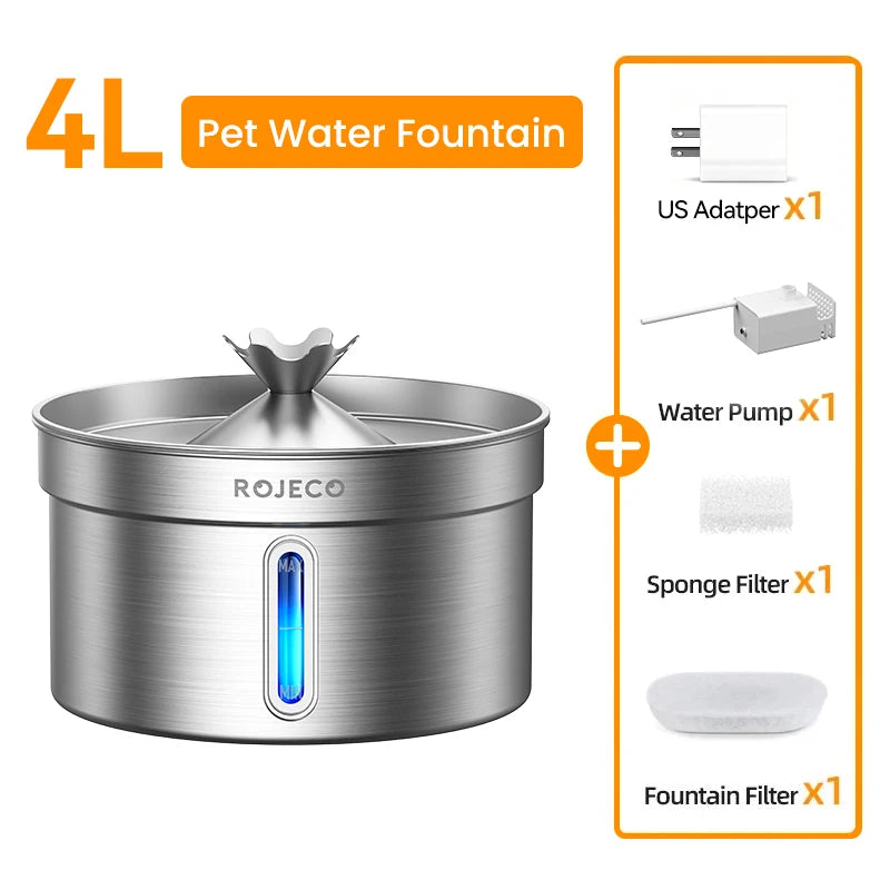 Smart Stainless Pet Drinking Fountain