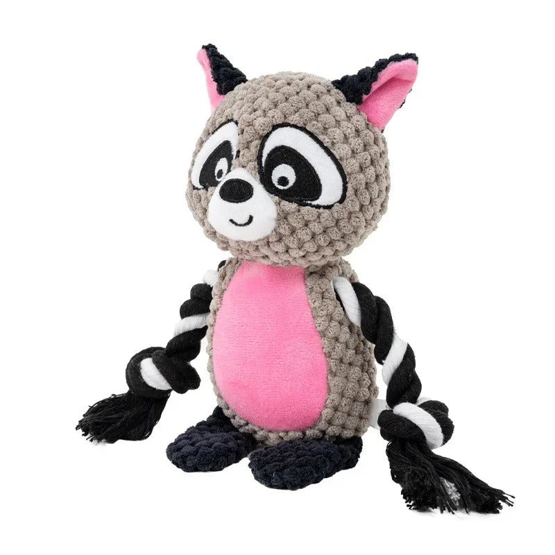 Squeaky Plush Bone Toy