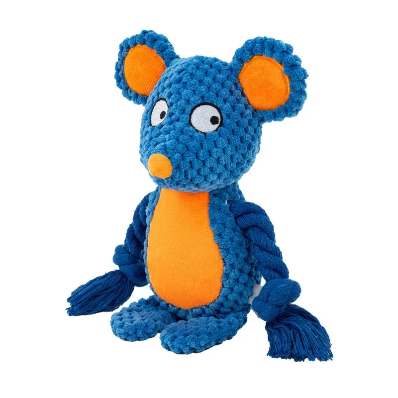 Squeaky Plush Bone Toy
