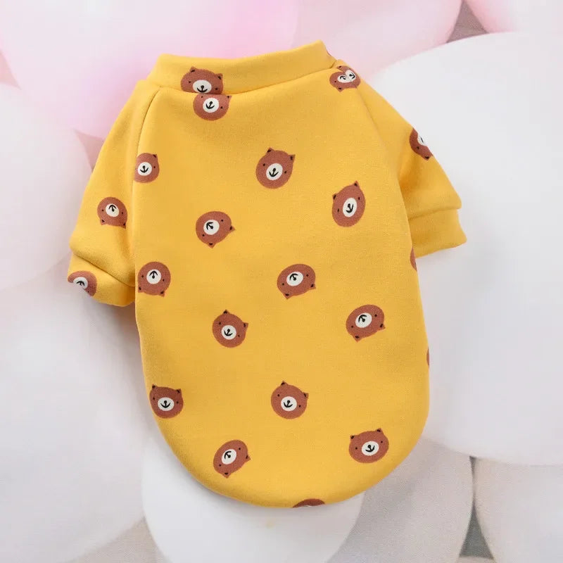 Printed Fleece Dog Sweatshirt