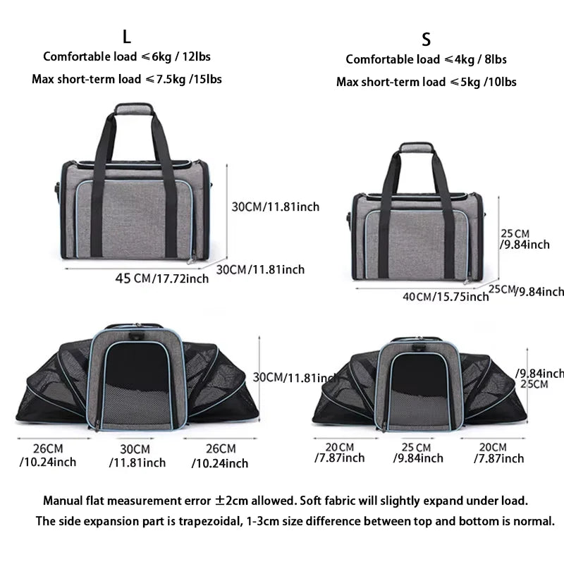 Expandable Mesh Carrier Bag
