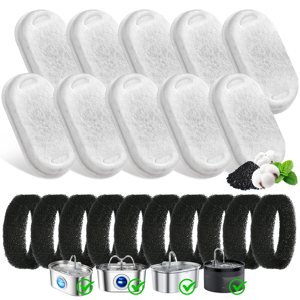 Replacement Fountain Filters (8 or 12)