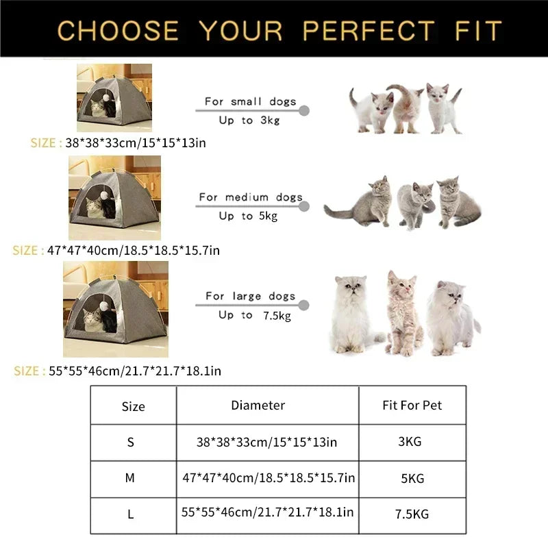 Canvas Tent Cat House