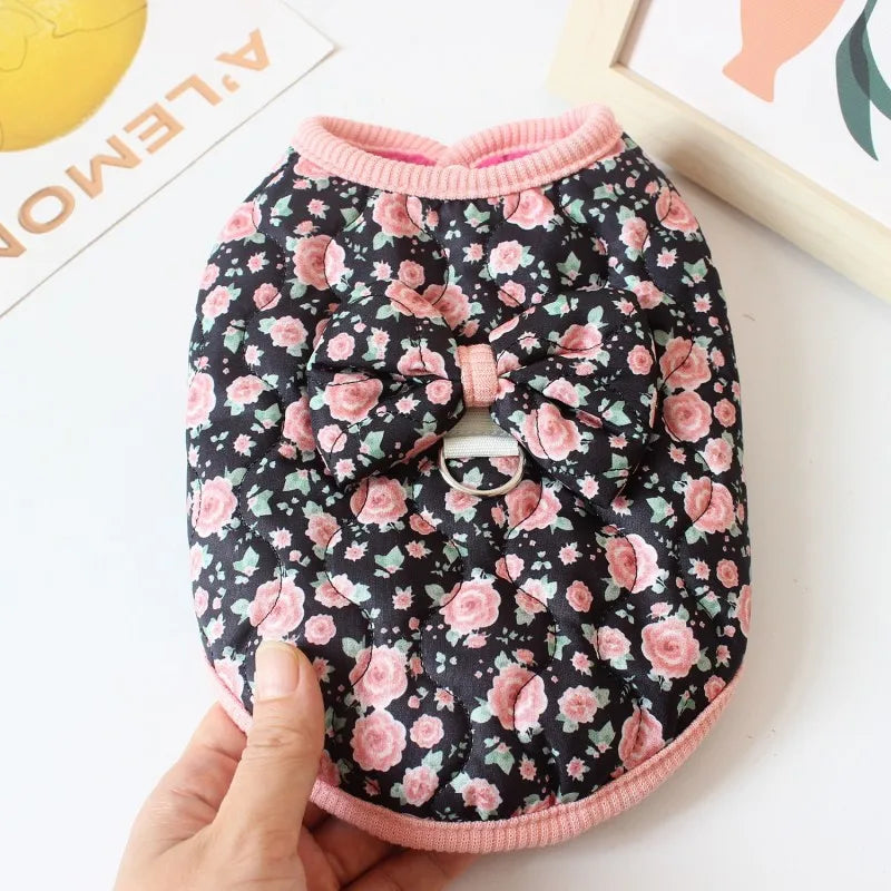 Floral Fleece Overalls