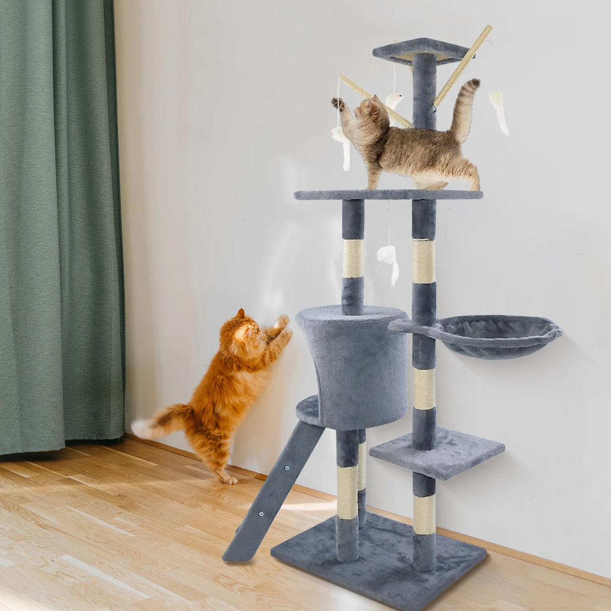 140cm Cat Tree with Condos
