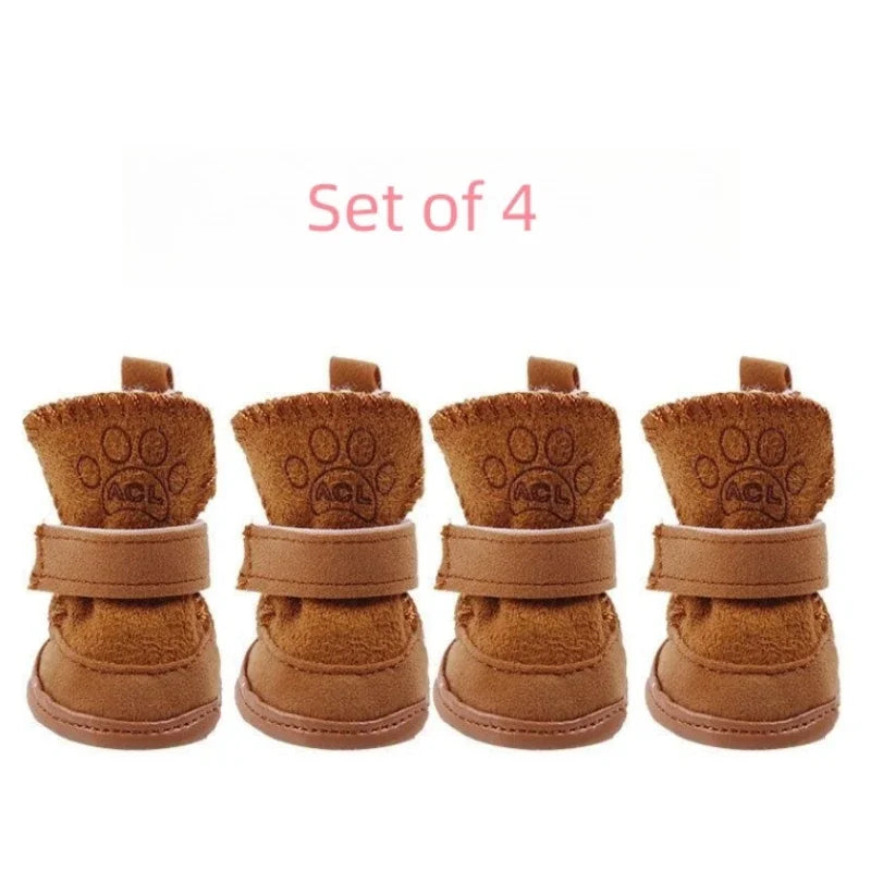 Fleece-Lined Snow Boots (Set of 4)
