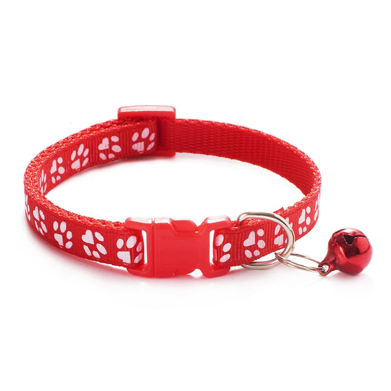 Patterned Cat Collar with Bell