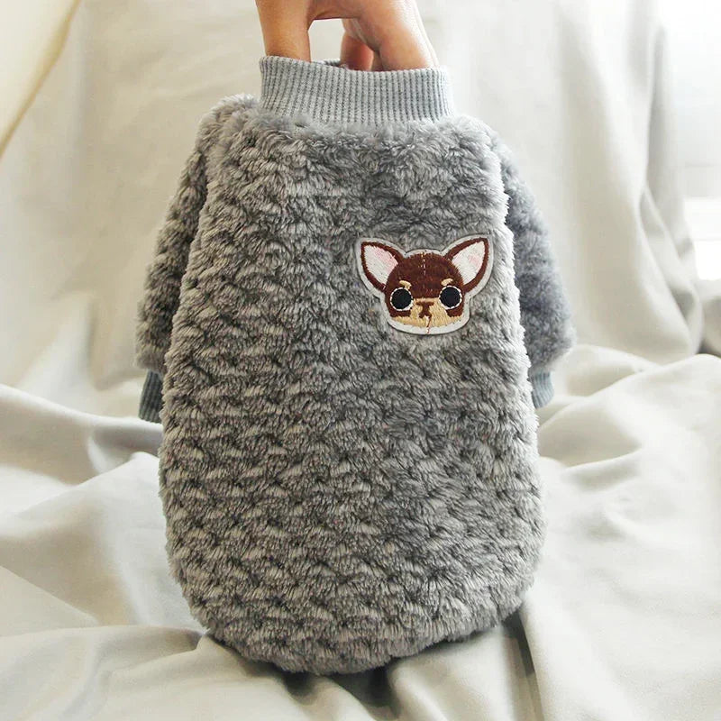 Bear Embroidered Fleece Jumper