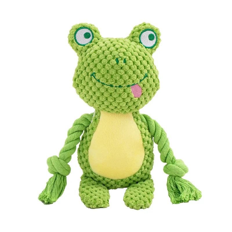 Squeaky Plush Bone Toy