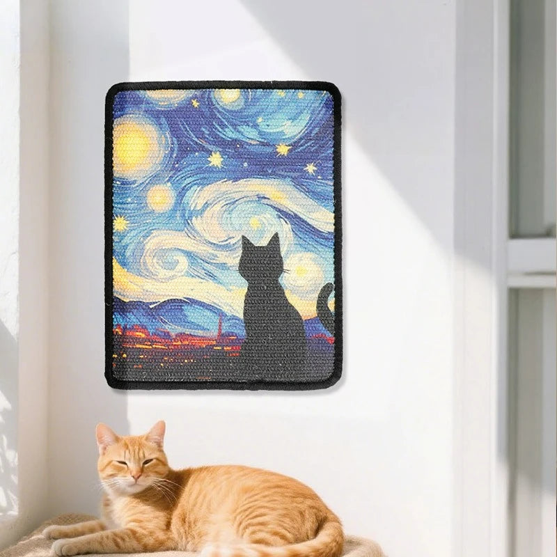 Wall-Mounted Fabric Scratching Post