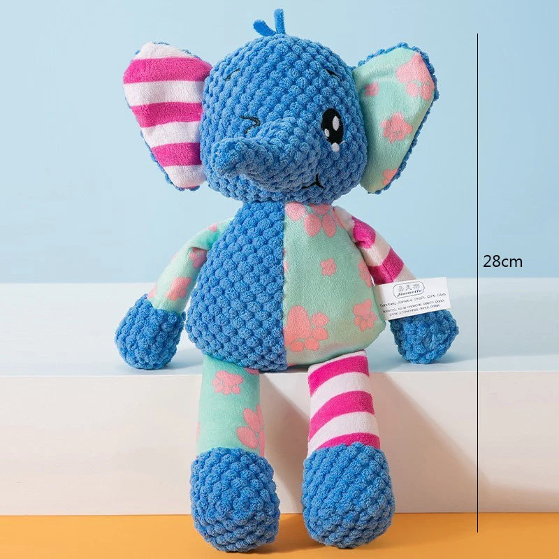 Cute Animal Squeaky Puzzle Plush
