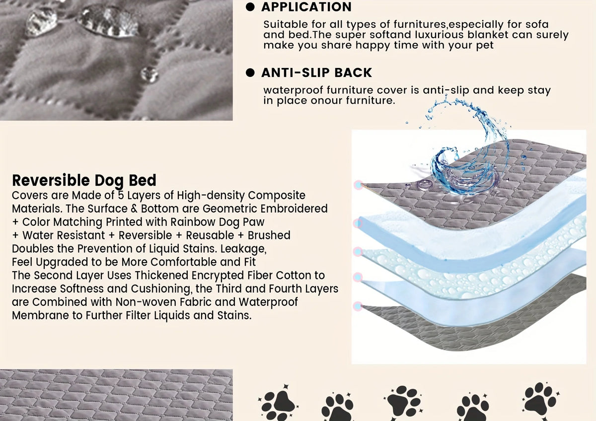 Non-Slip Sofa & Bed Protector