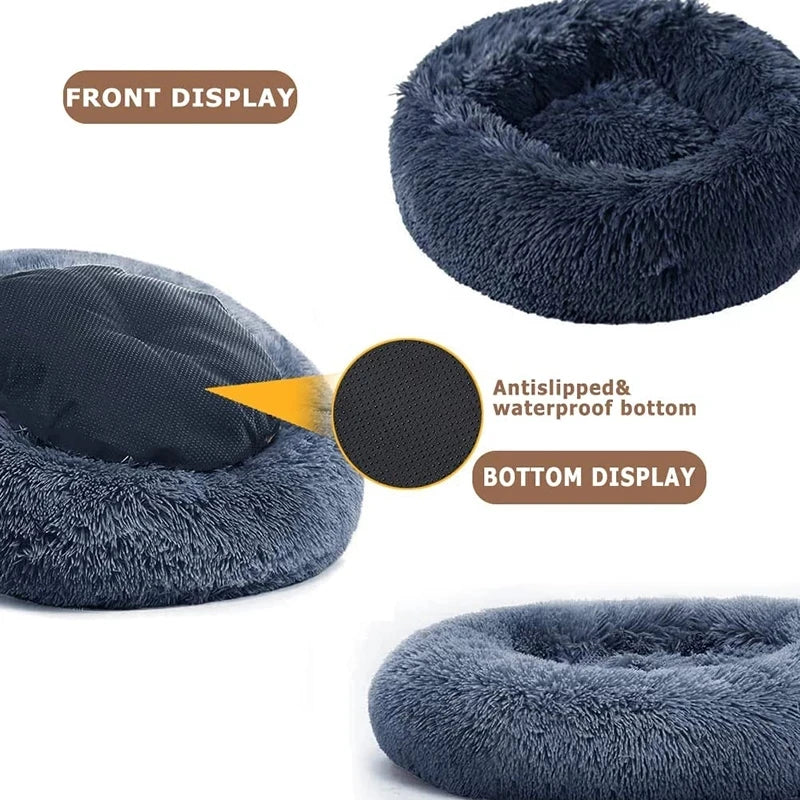Plush Round Donut Bed (6 Sizes)