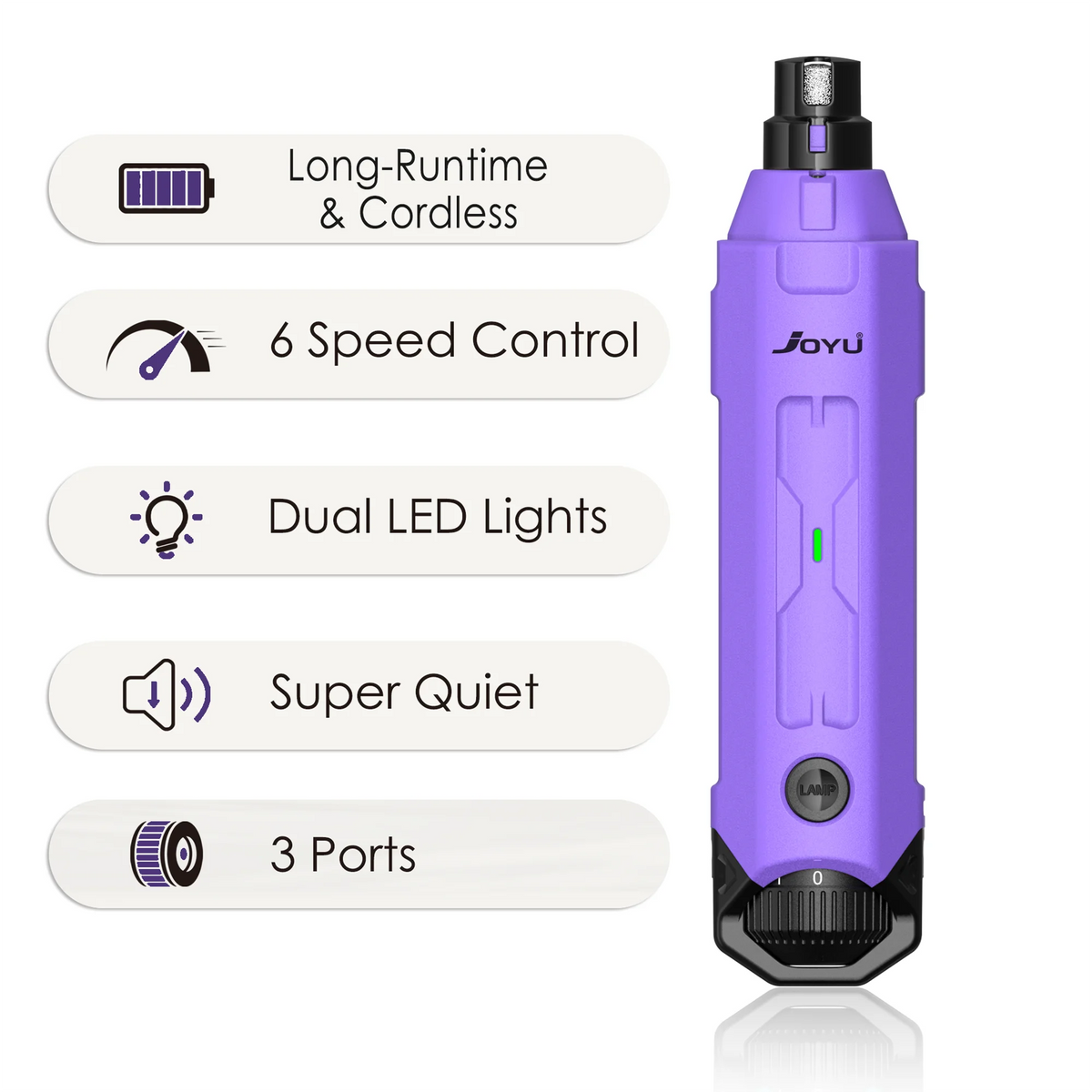6-Speed Quiet Nail Grinder