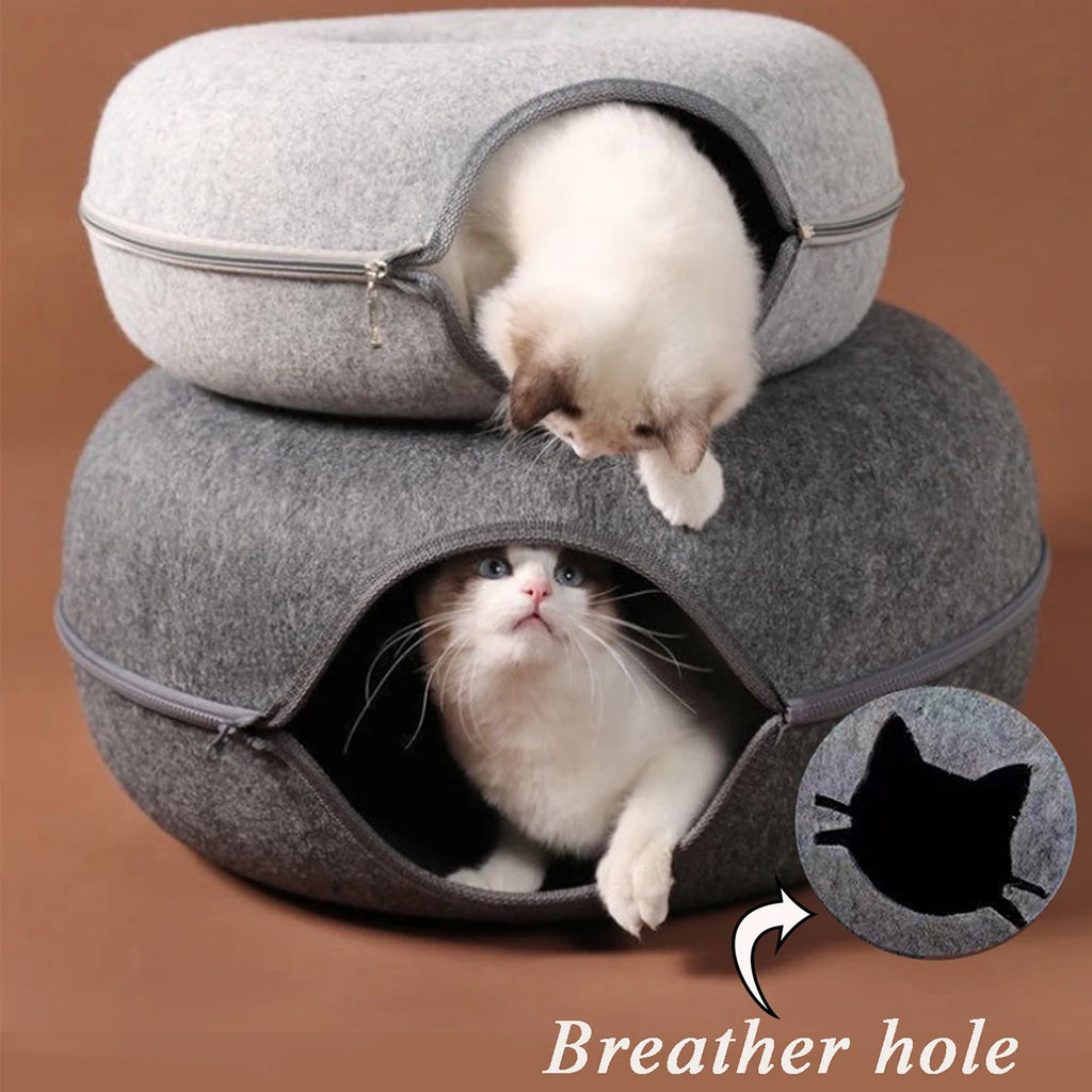 Felt Tunnel Donut Bed
