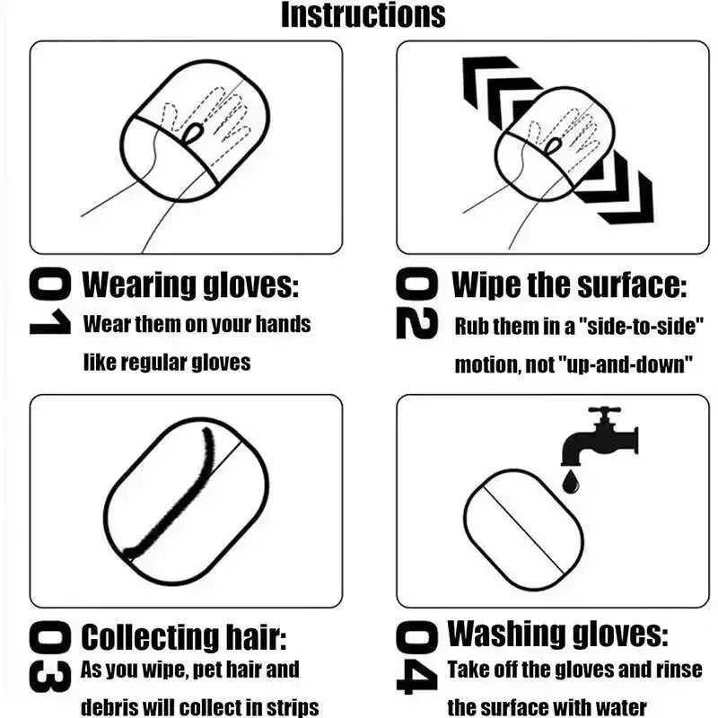 Double-Sided Fur Removal Glove