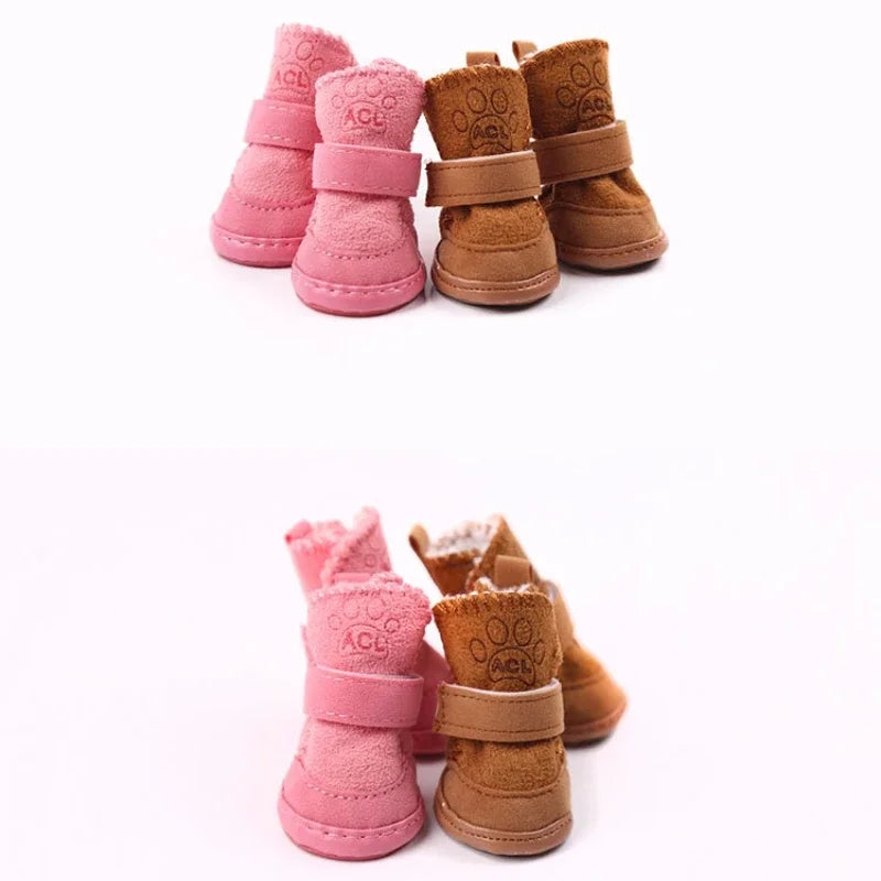 Fleece-Lined Snow Boots (Set of 4)