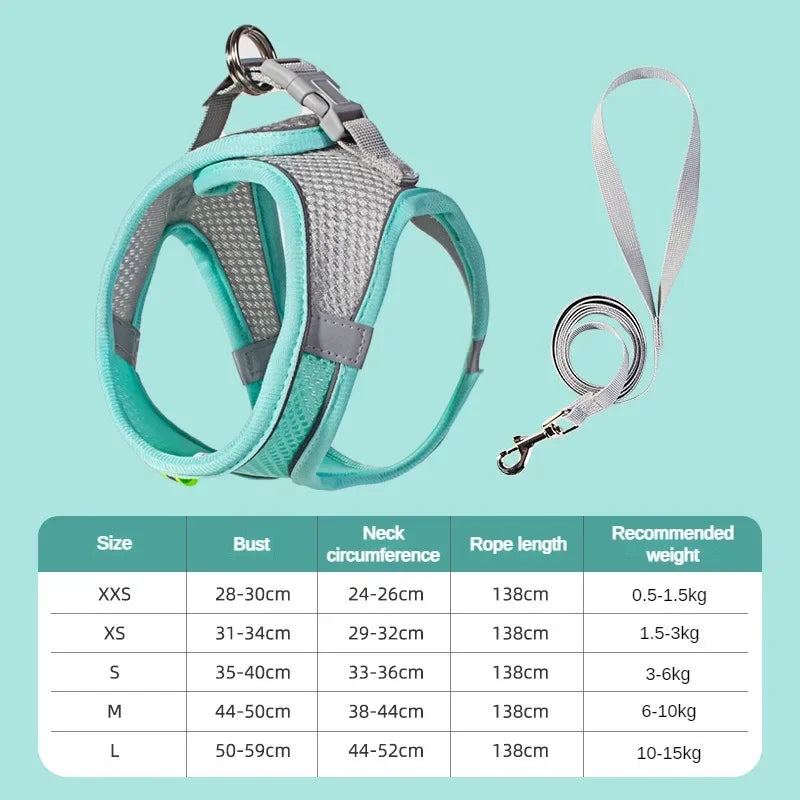 Breathable Vest Harness for Small Pets