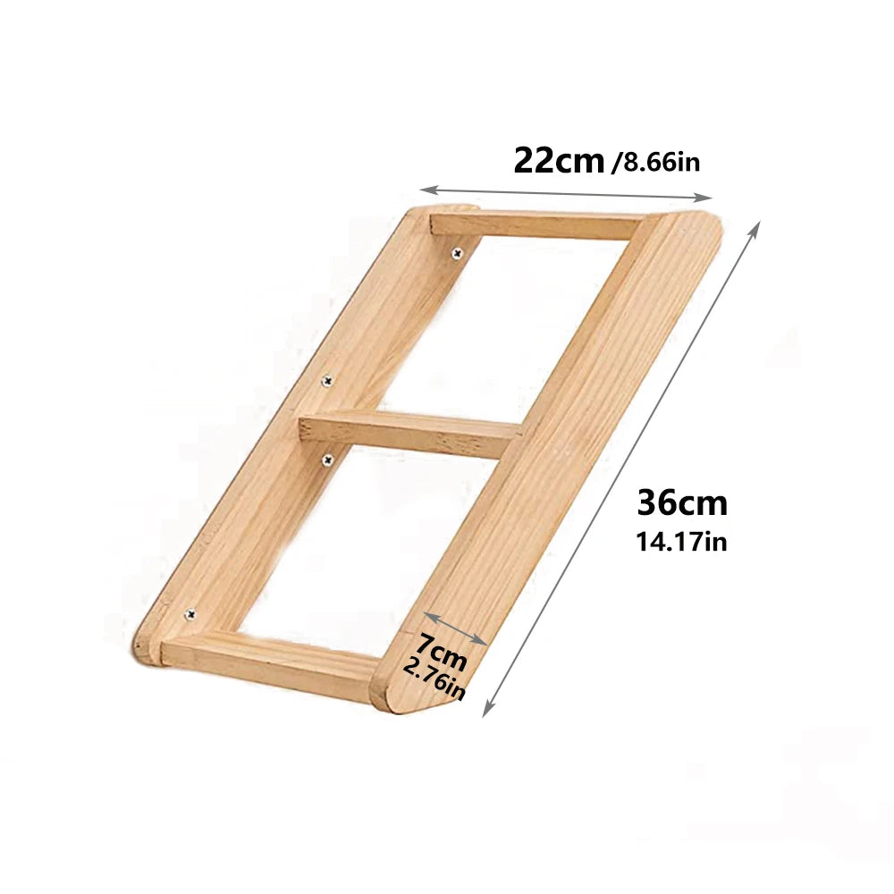 Solid Wood Cat Wall Steps