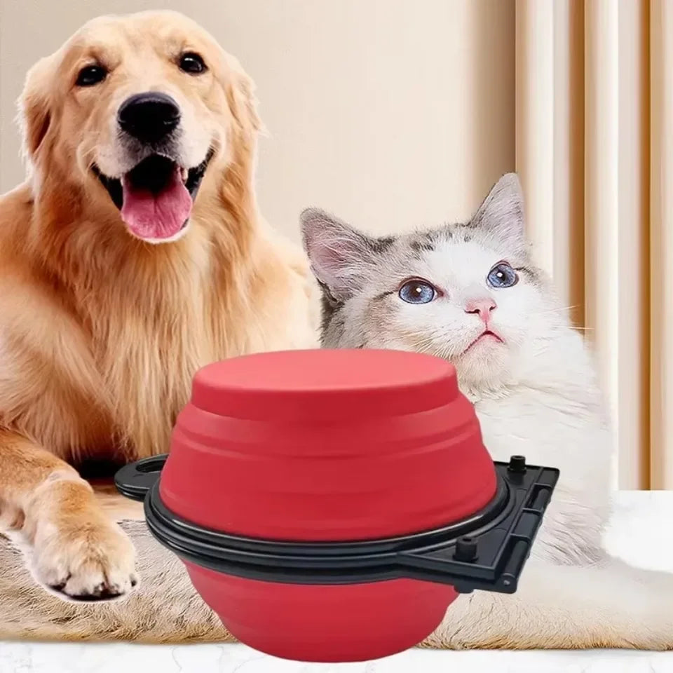 Foldable Double Travel Bowl