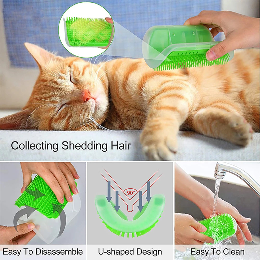 Corner Self-Groomer for Cats