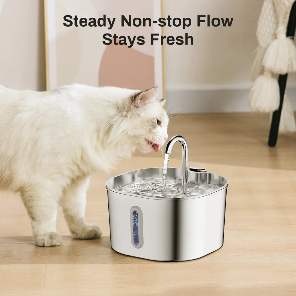 2.2L Stainless Steel Cat Fountain